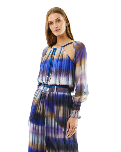 Mystic Stripe Sheer Top