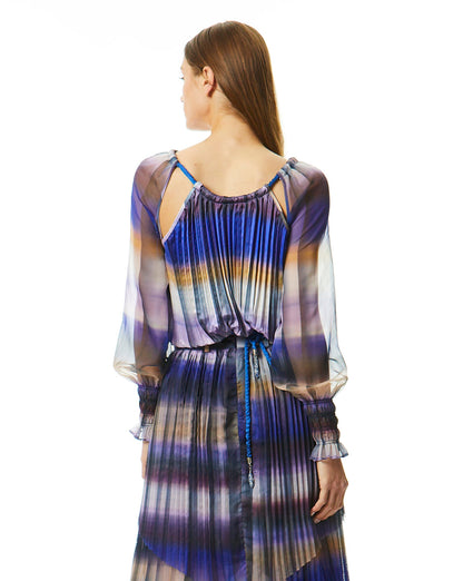 Mystic Stripe Sheer Top