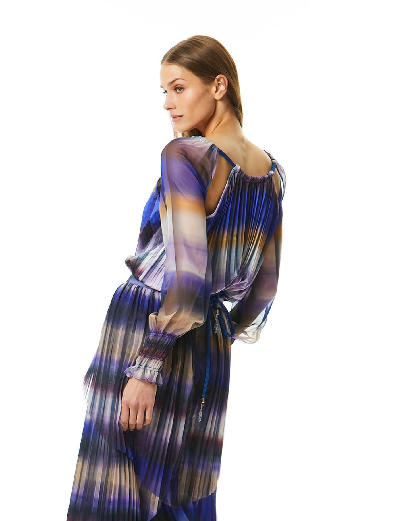 Mystic Stripe Sheer Top