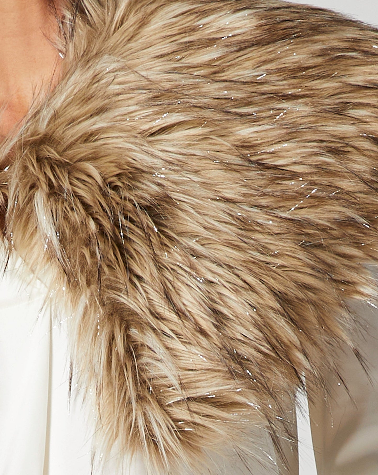 Petite Fox Faux Fur Wrap