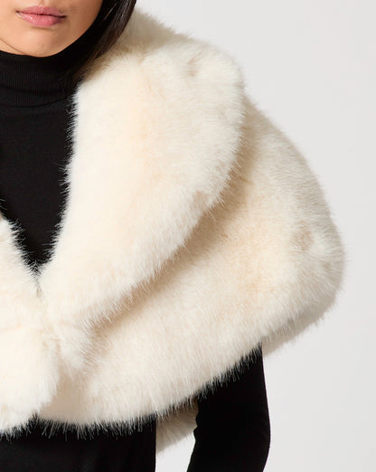 Faux Fox Fur Cape