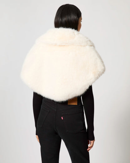 Faux Fox Fur Cape