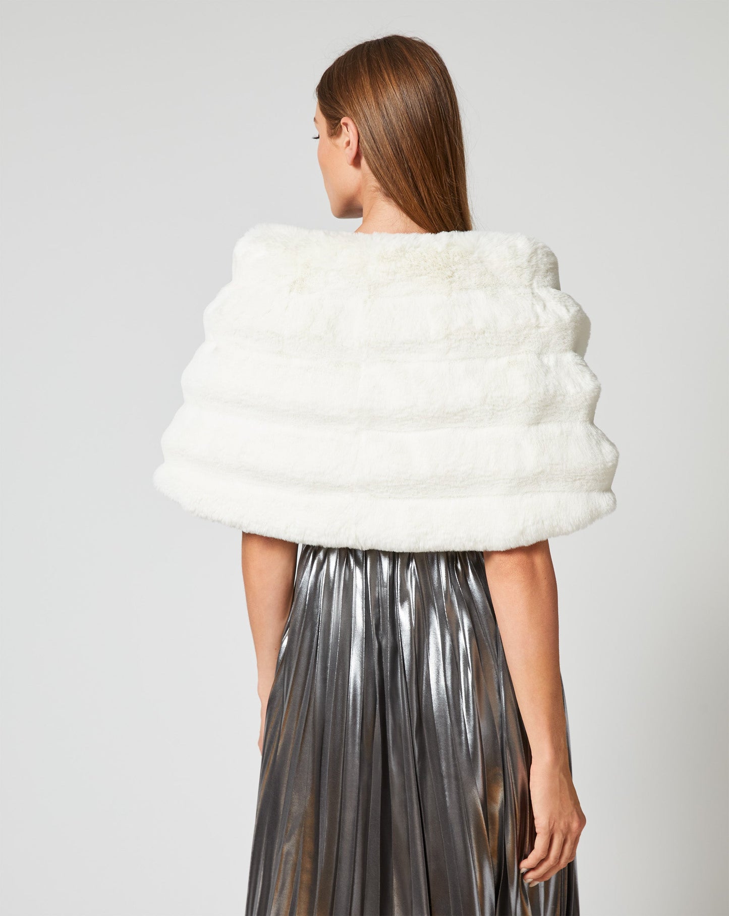 Glam Chinchilla Faux  Fur Wrap