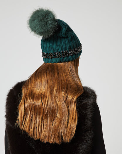 Jewel Embellished Beanie