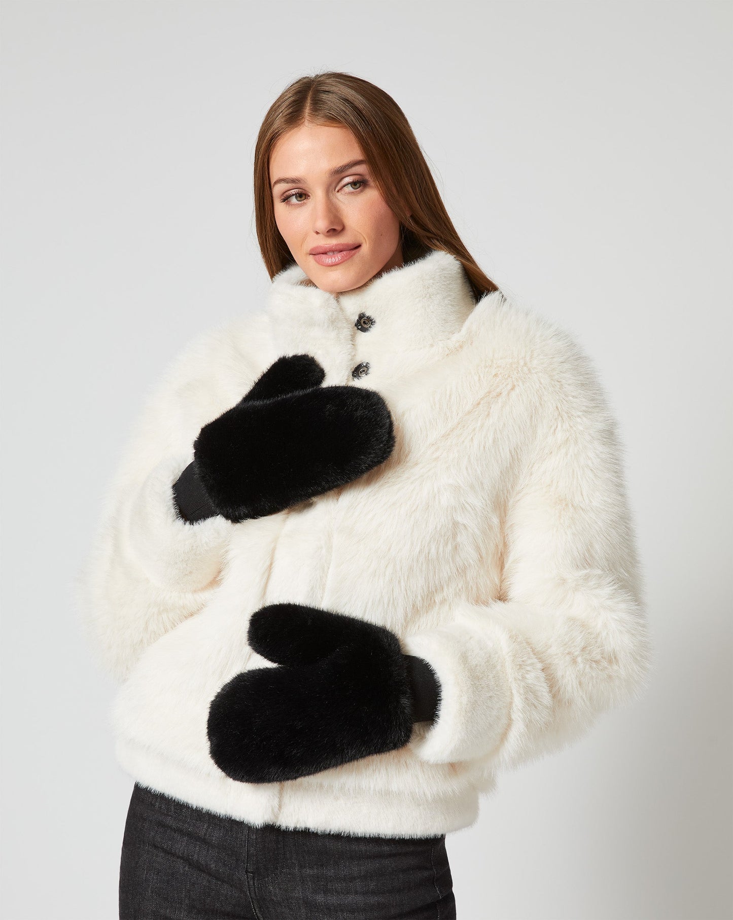 Mink Faux Fur Mitten