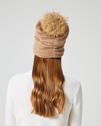 Teddy Mink Faux Fur Beanie