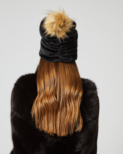 Teddy Mink Faux Fur Beanie