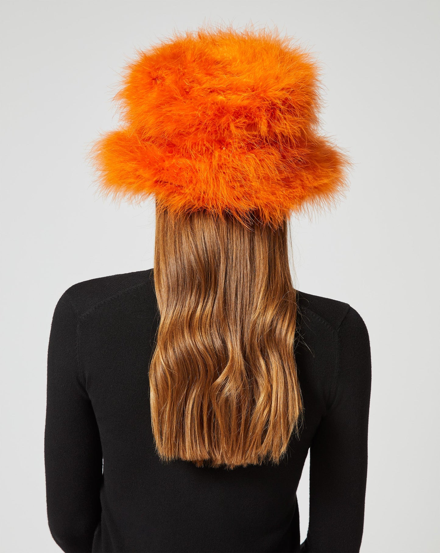 Marabou Feather Bucket Hat