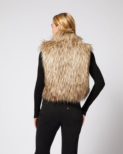 Kate Long Hair Faux  Fur Vest