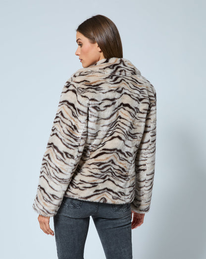 Moto Mink Faux Fur Jacket