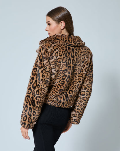 Moto Mink Faux Fur Jacket