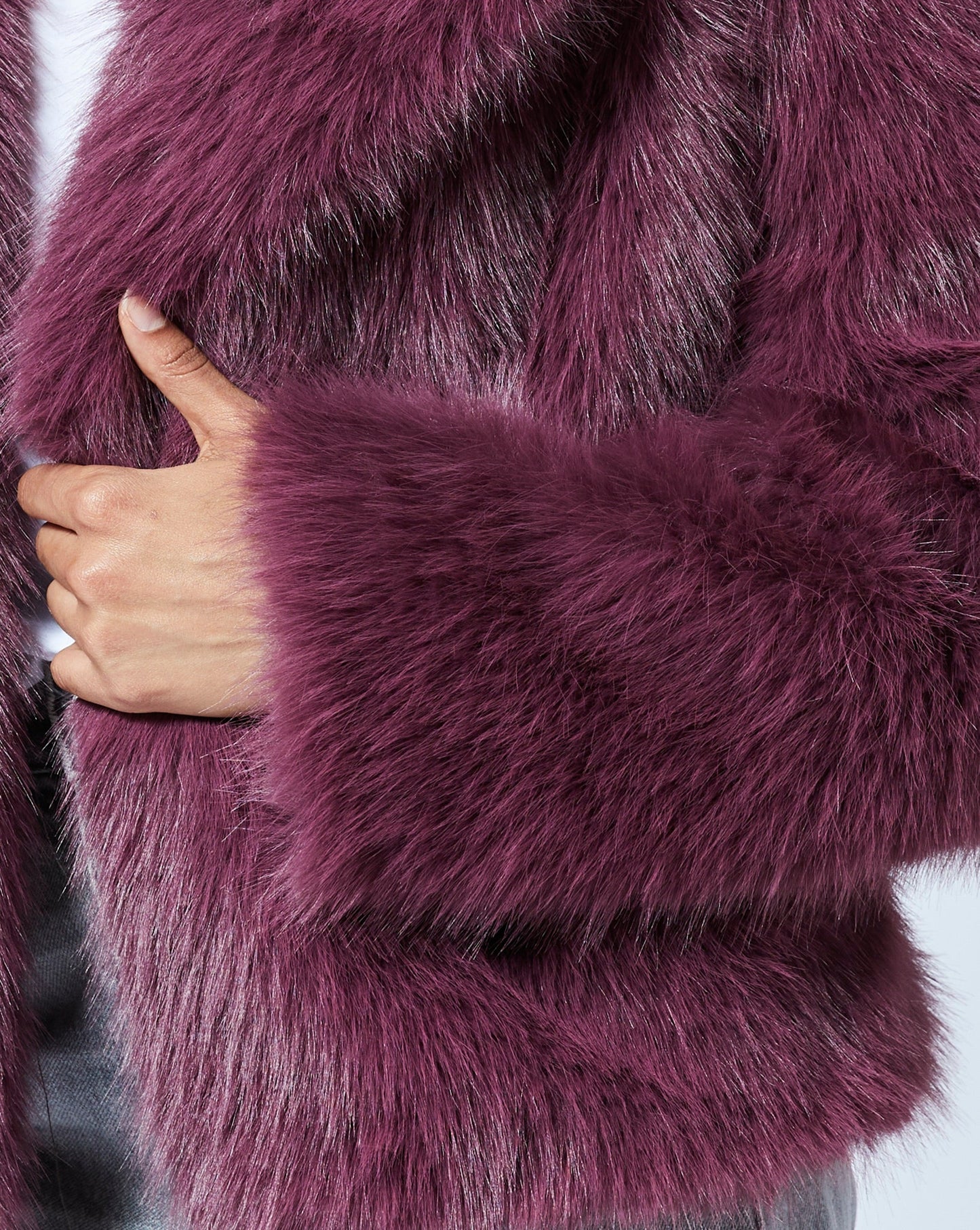 Double Breasted Faux Fur Mink Jacket