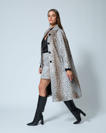 Cheetah Print Maxi Coat