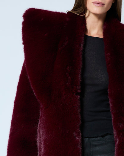 Hourglass Fox Faux Fur Coat