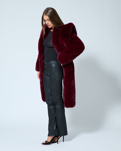 Hourglass Fox Faux Fur Coat