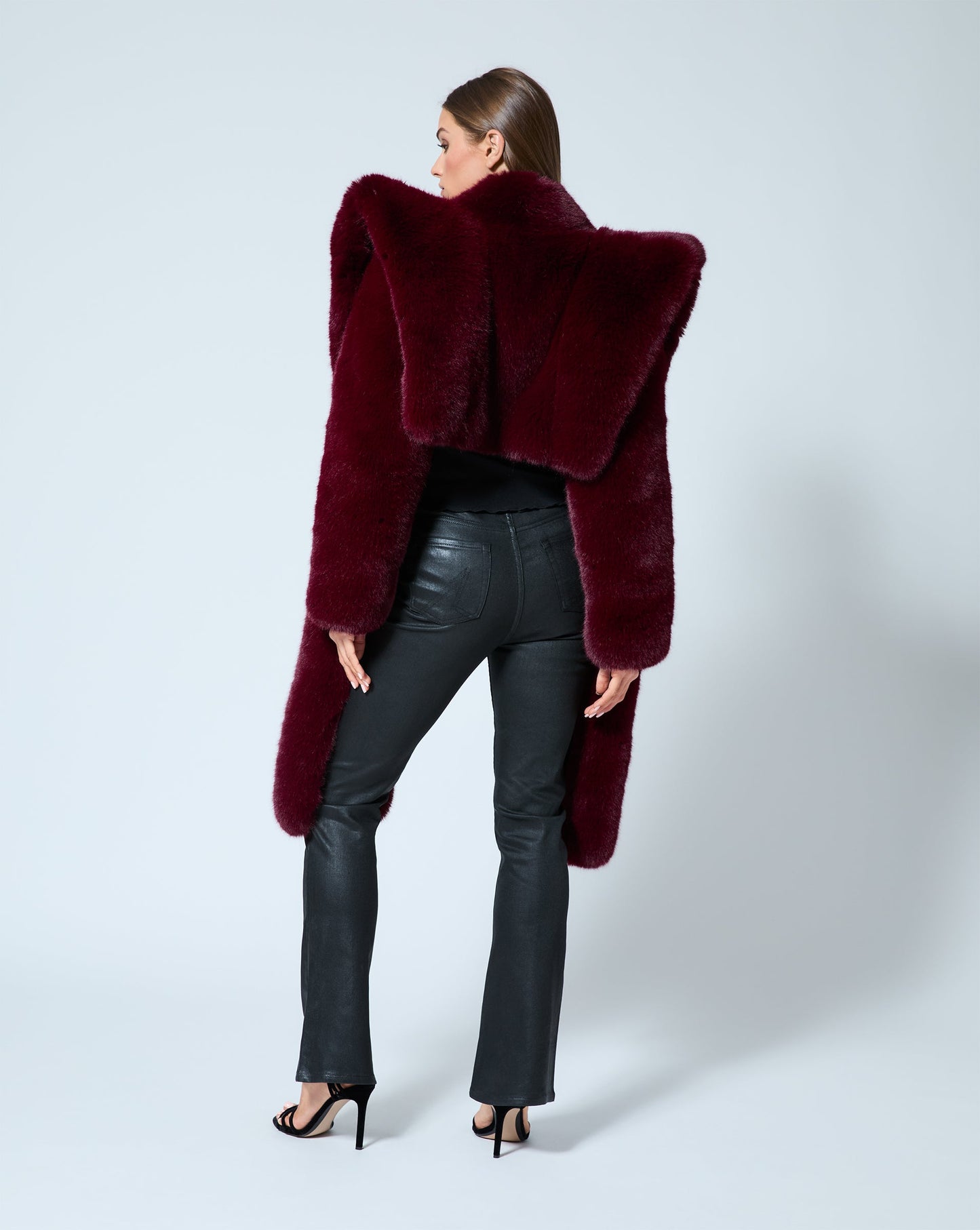 Hourglass Fox Faux Fur Coat