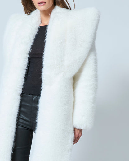 Hourglass Fox Faux Fur Coat