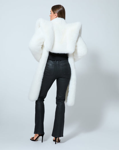 Hourglass Fox Faux Fur Coat