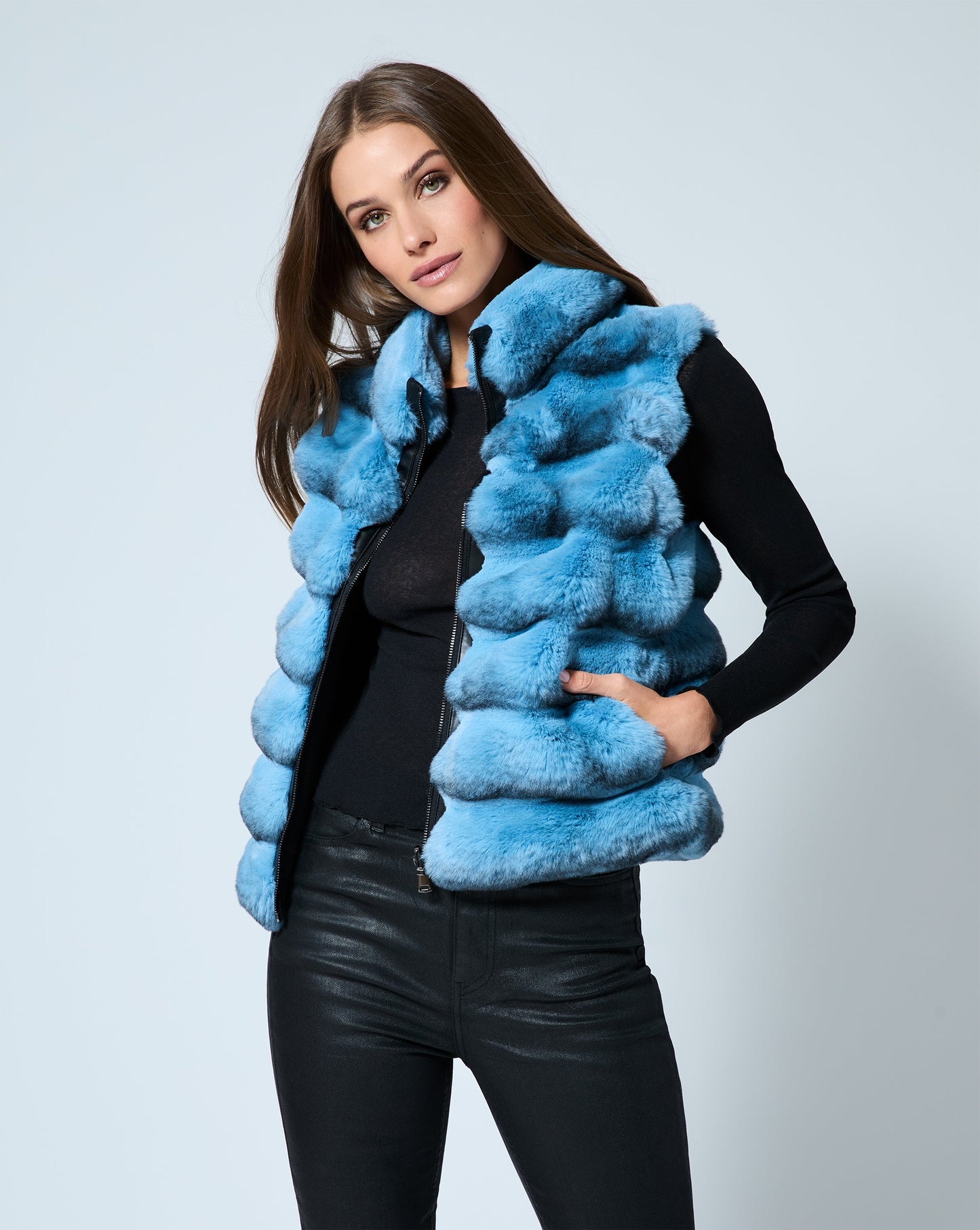 Chinchilla Faux Fur Vest