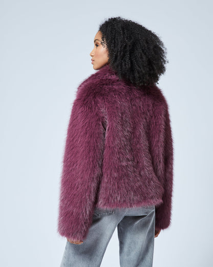 Double Breasted Faux Fur Mink Jacket