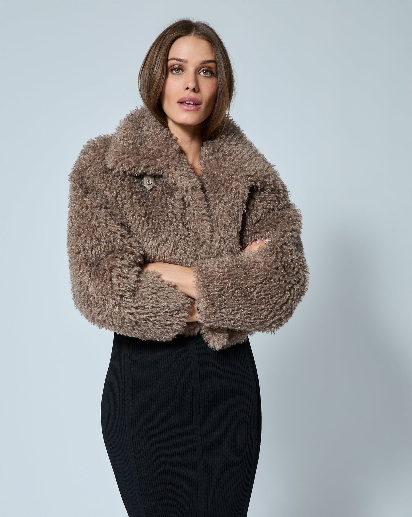 Teddy Faux Shearling Bomber Jacket