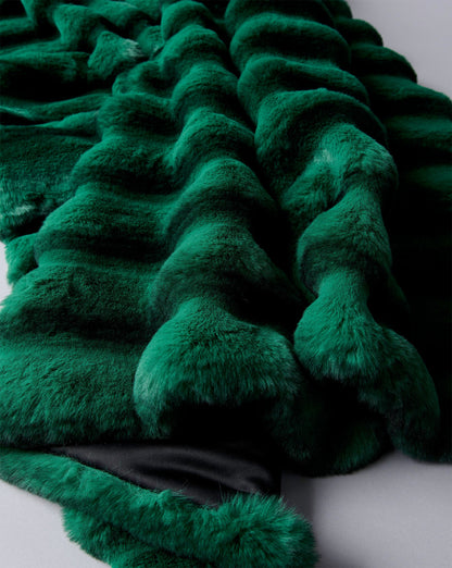 Chinchilla Faux Fur Throw