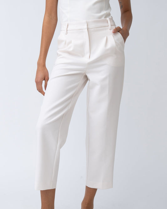 Cropped Pleated Trouser