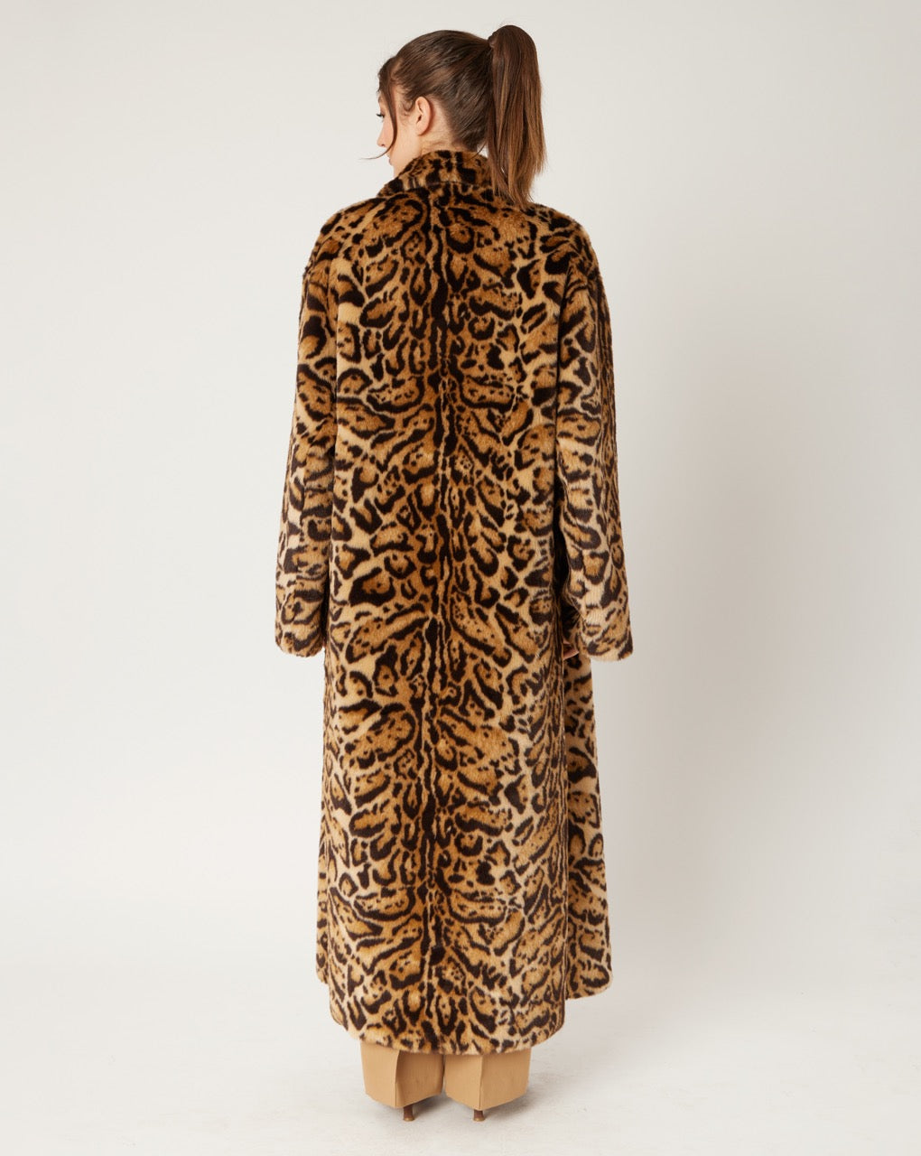 Leopard Faux Fur Coat