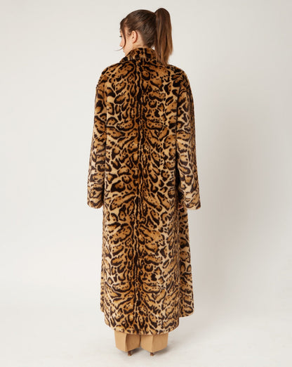 Leopard Faux Fur Coat