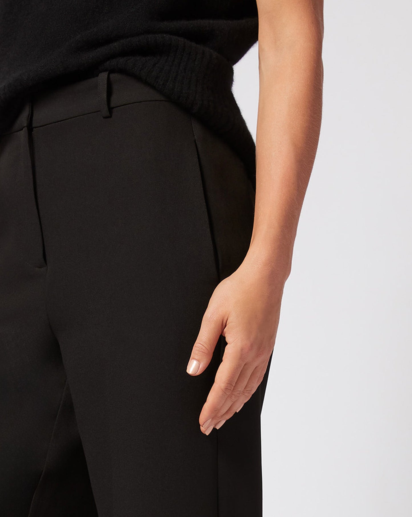 Wide Leg Cuffed Trouser Pant