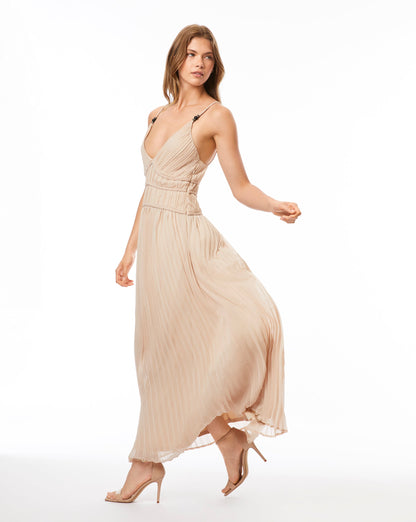 Pleated Midi Dress