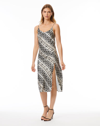 Snakeskin Slip Dress