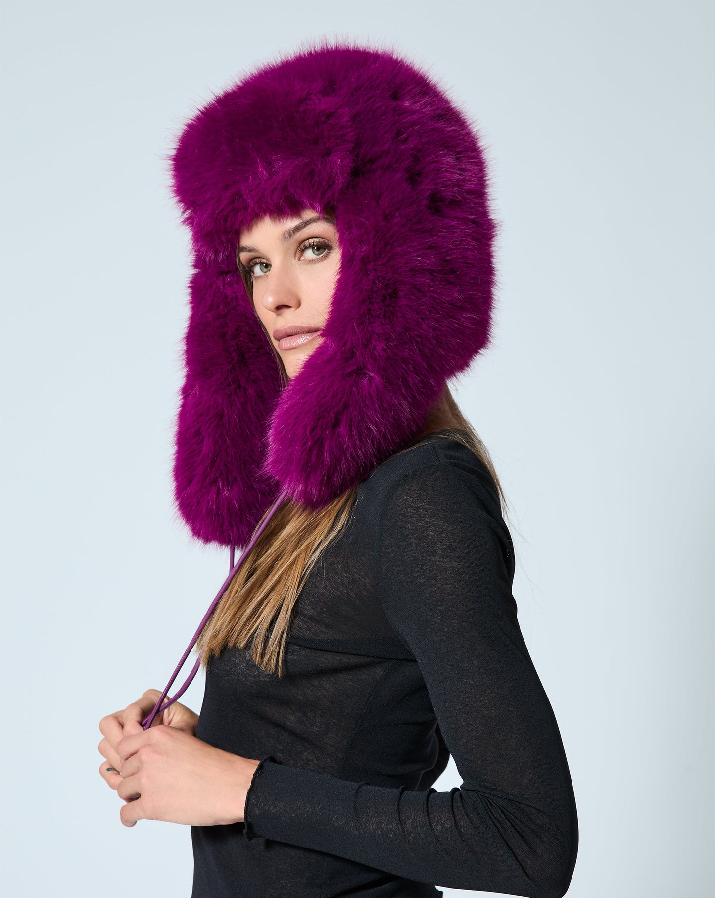 Lauren Fox Faux Fur Trapper Hat