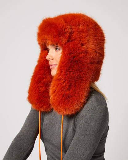 Lauren Fox Faux Fur Trapper Hat