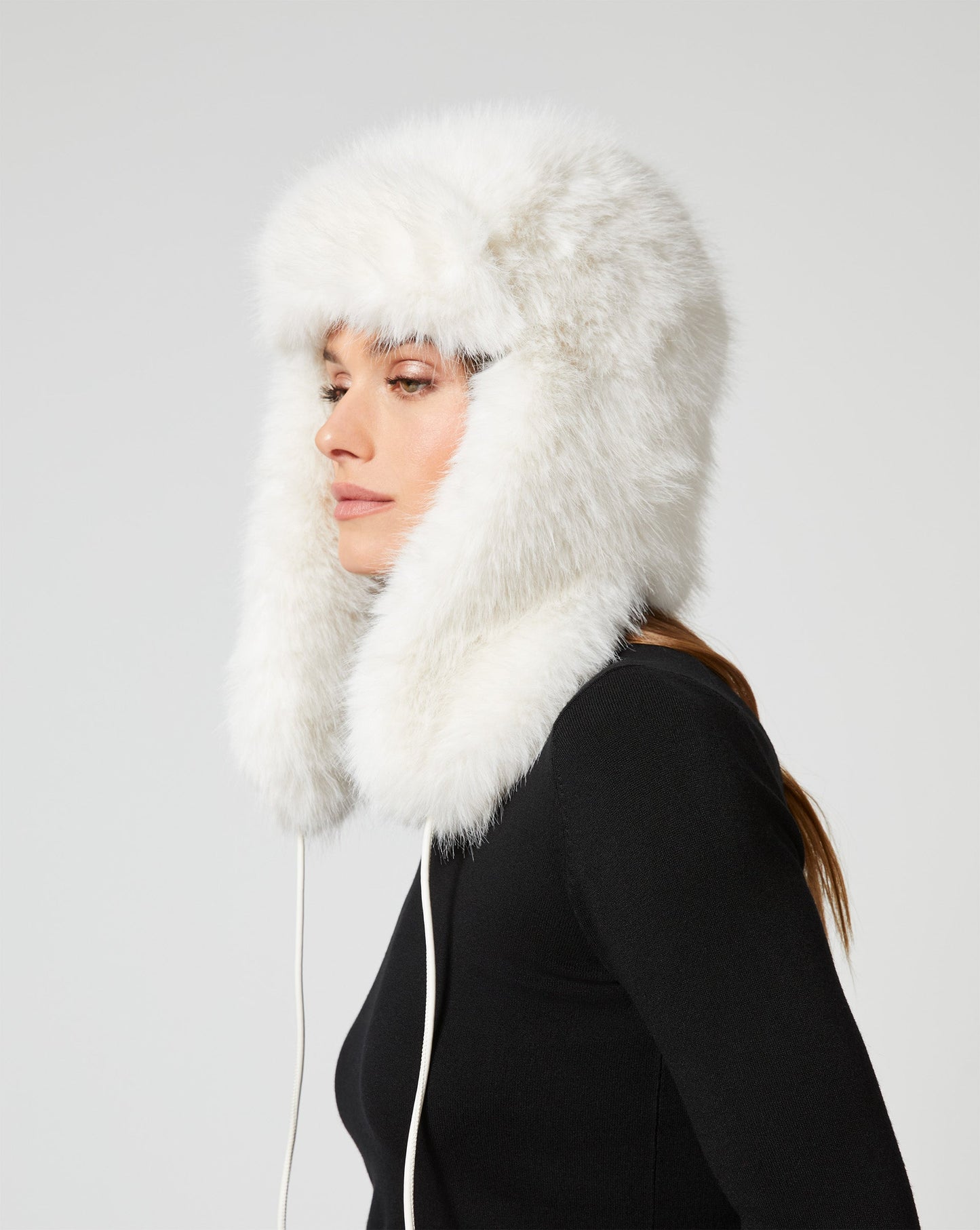 Lauren Fox Faux Fur Trapper Hat