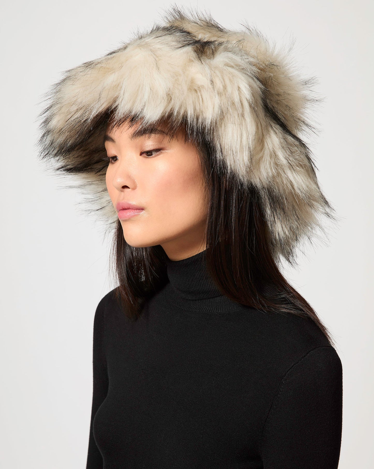 Long Hair Racoon Faux Fur Hat