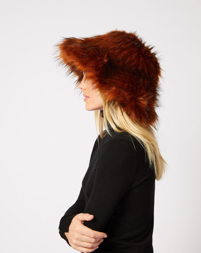 Long Hair Racoon Faux Fur Hat