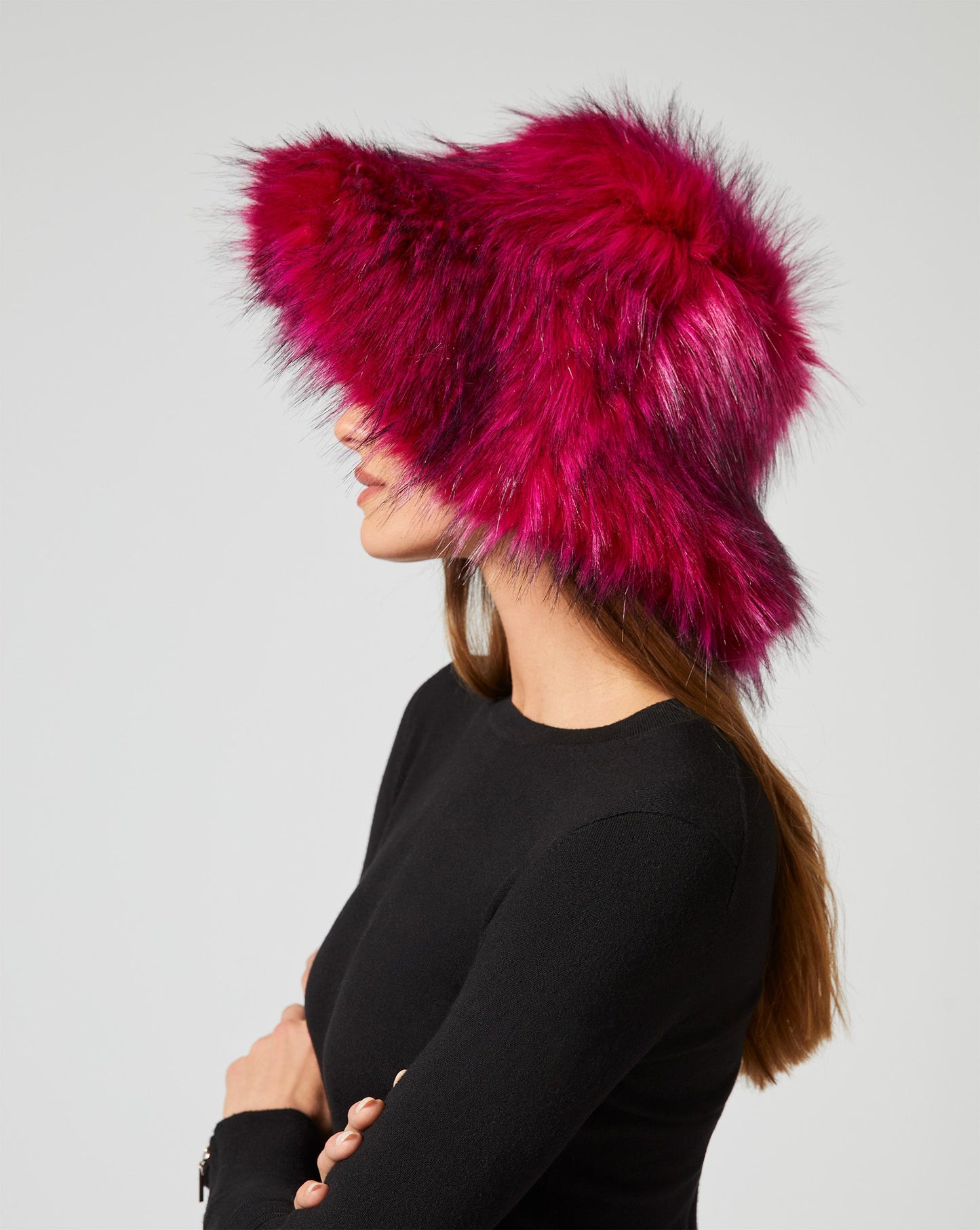 Long Hair Racoon Faux Fur Hat