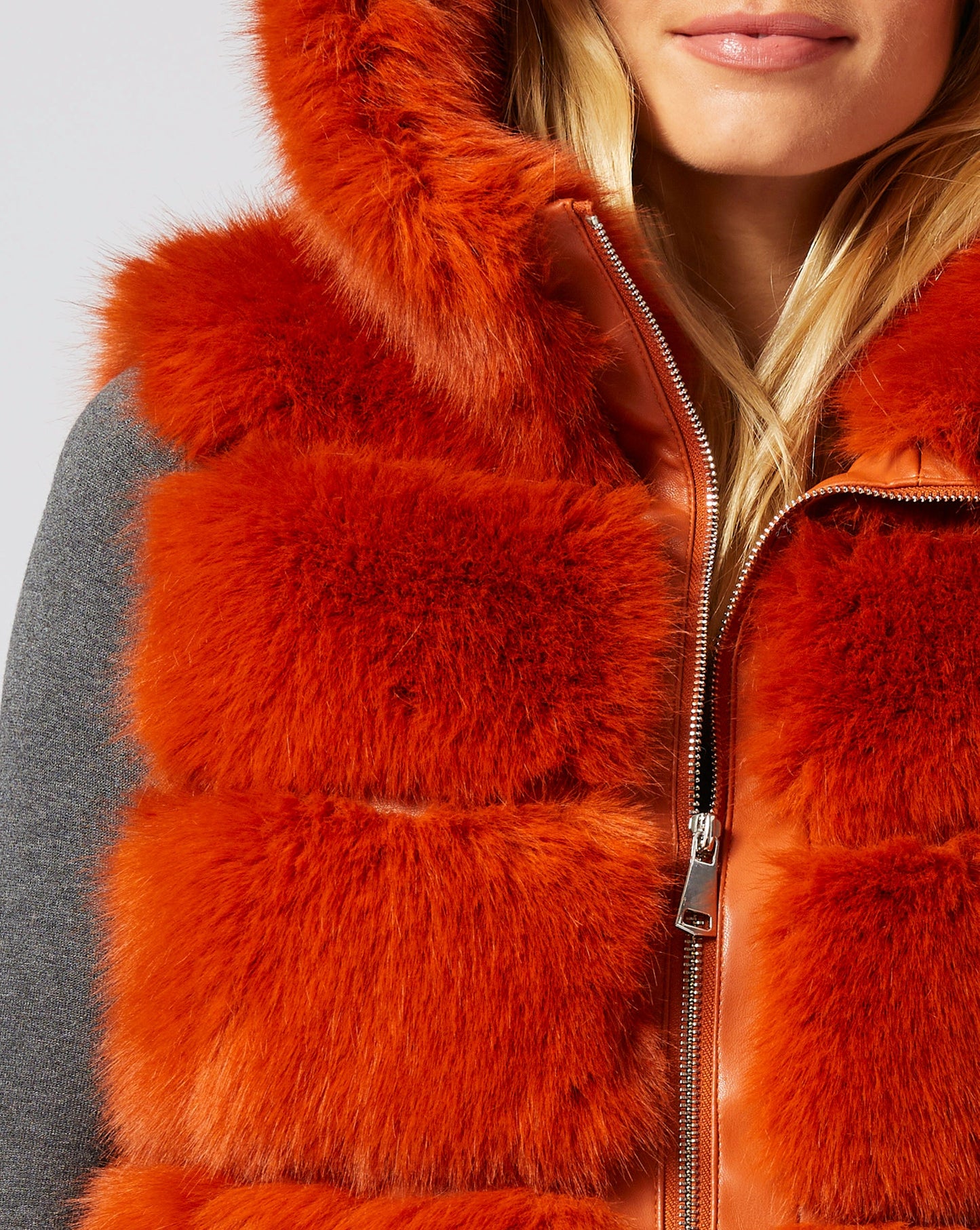 Hooded Fox Faux Fur Vest