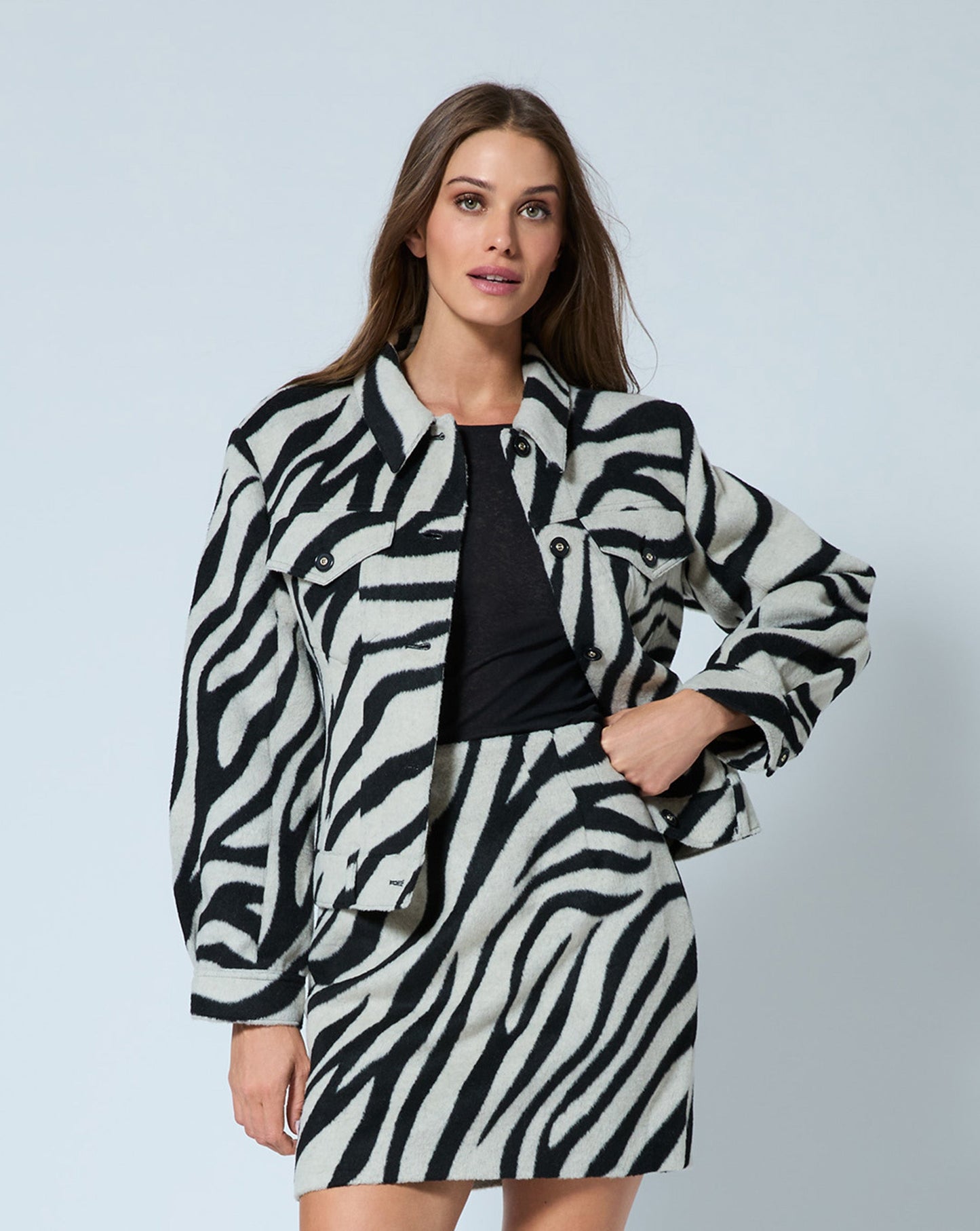 Zebra Trucker Jacket