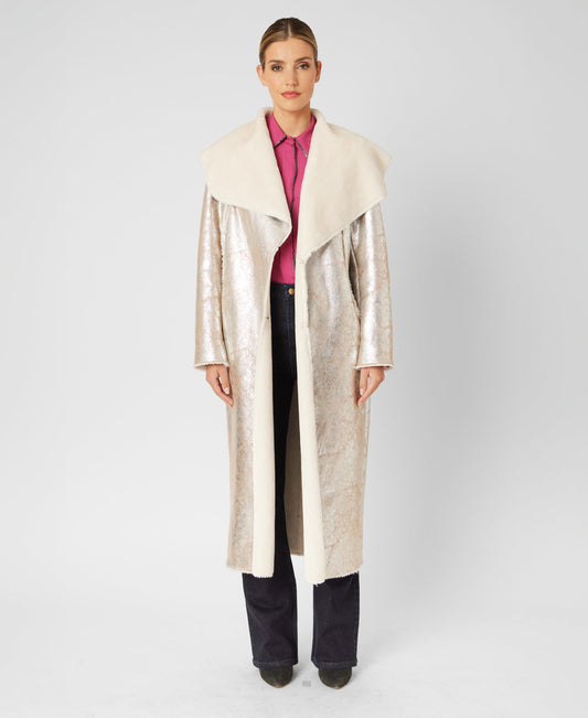 Moonstone Shearling Coat