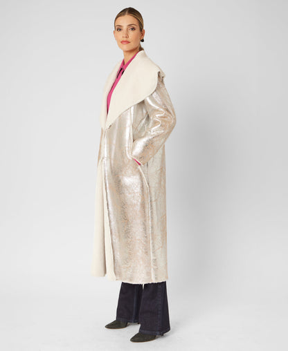 Moonstone Shearling Coat